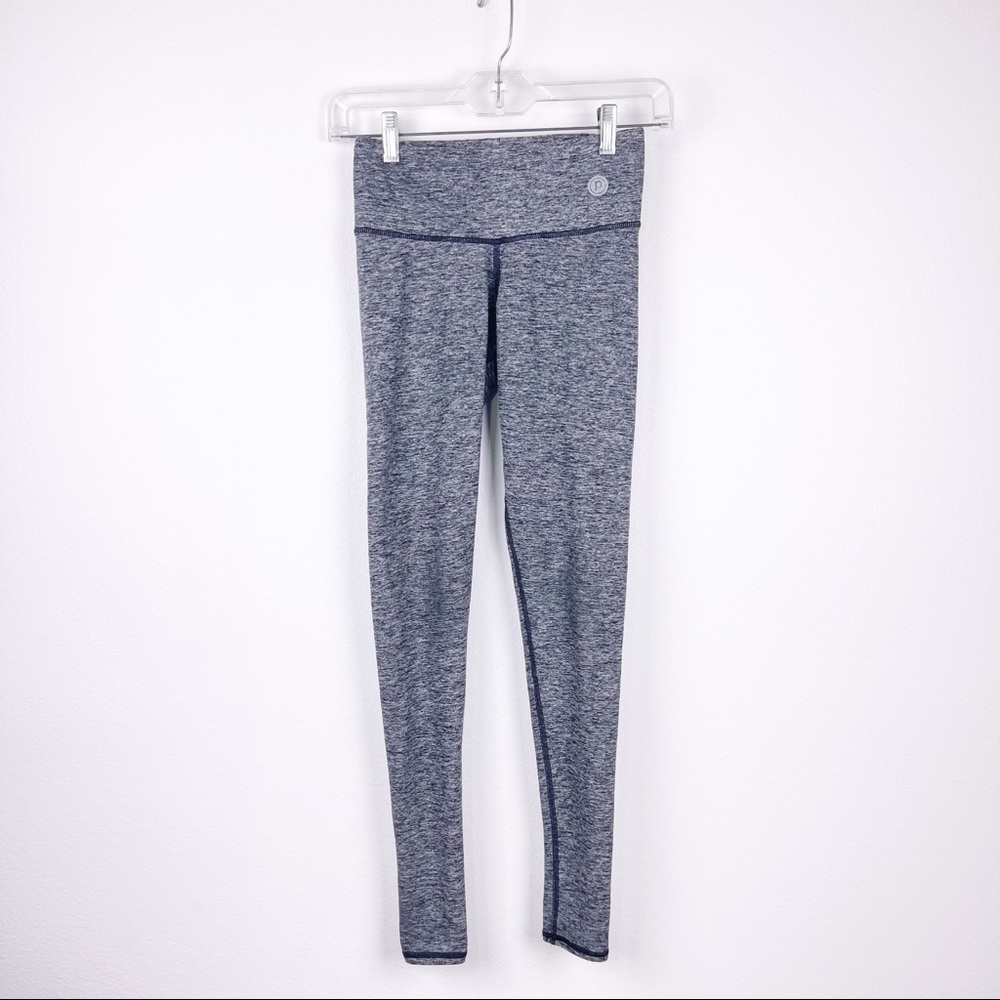 Pure Barre Grey Marled High Waisted Leggings